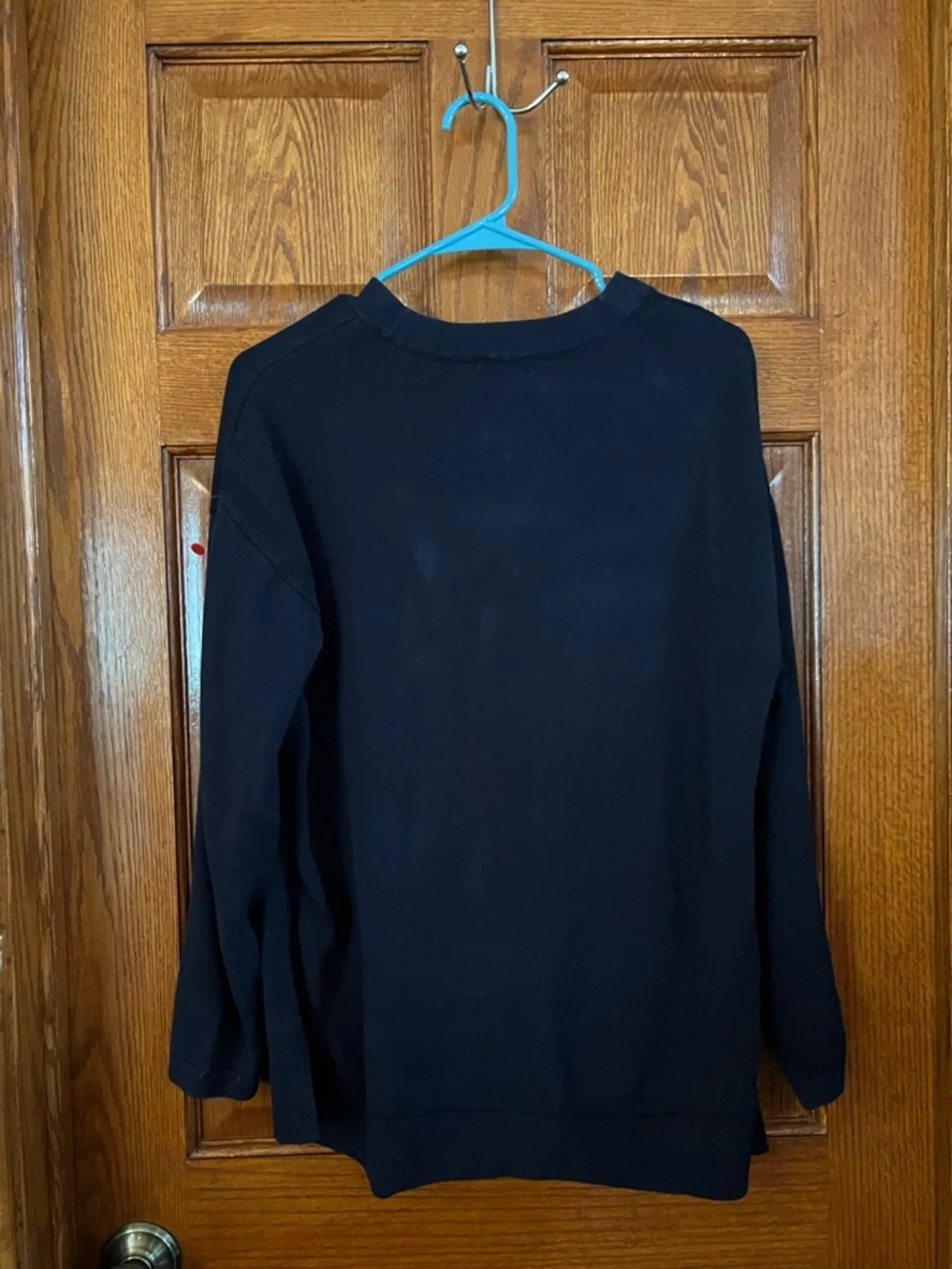 Talbots Navy Blue V Neck Cardigan XL Petite Long Sleeve - Picture 3 of 4